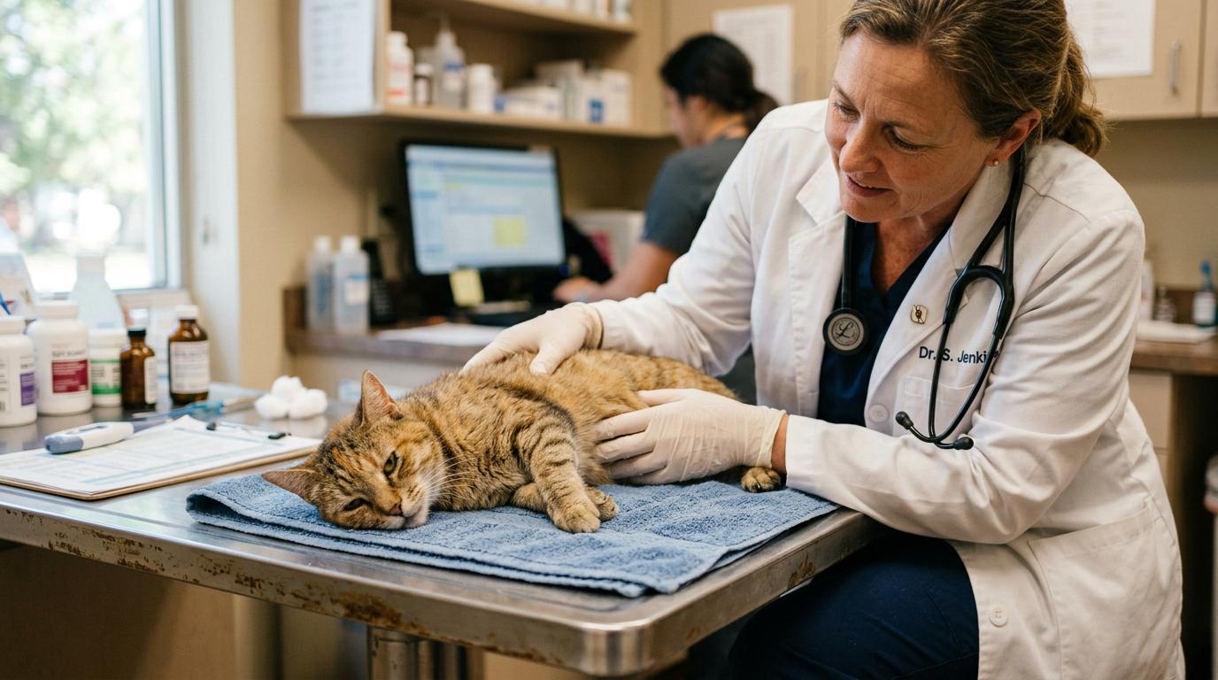 Кошка на приёме у ветеринара
